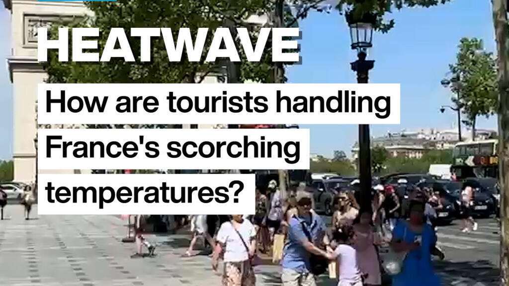Turistas em Paris enfrentam dificuldades durante onda de calor histórica