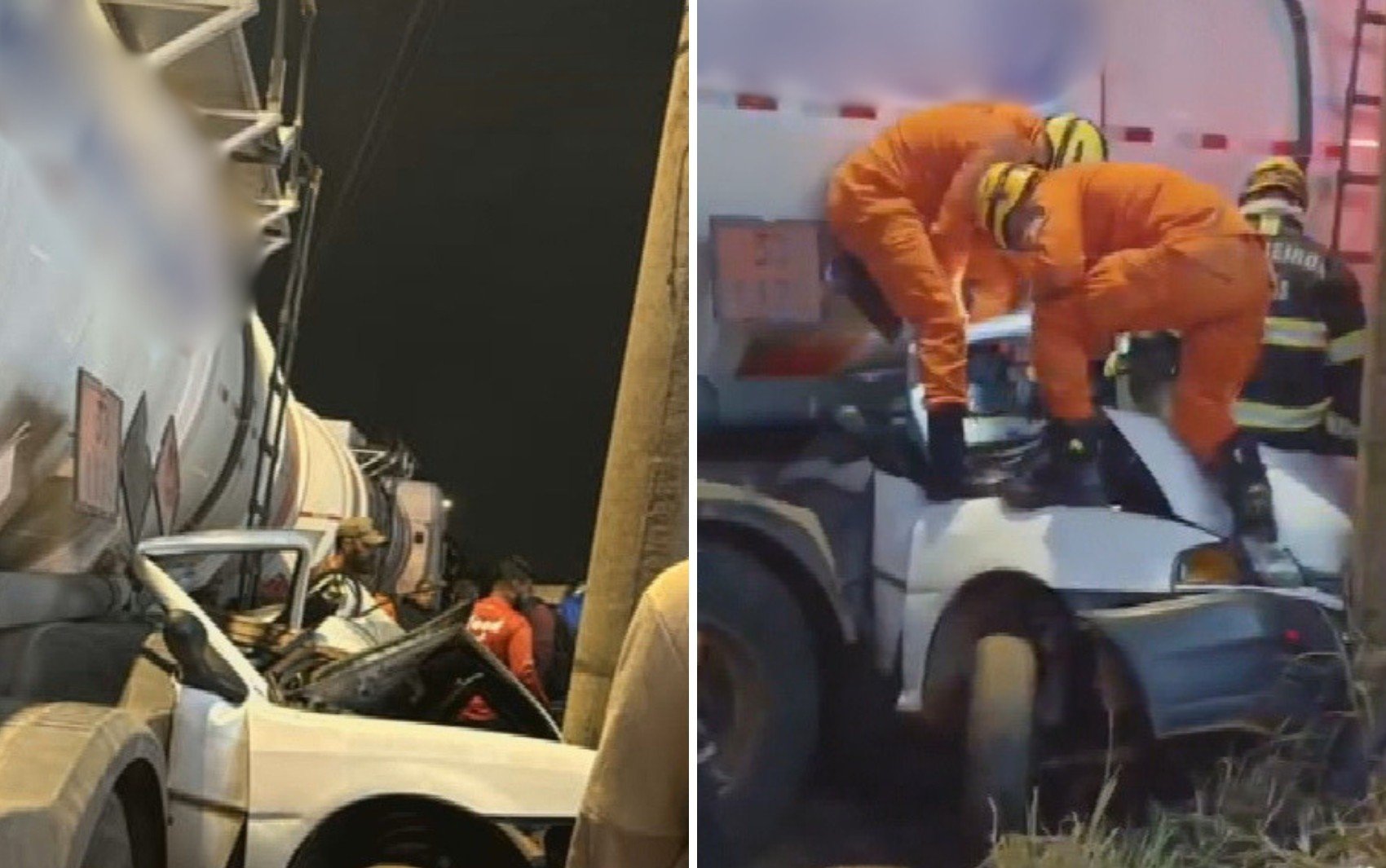 Acidente fatal em Aparecida de Goiânia: motorista é prensado entre caminhão e poste