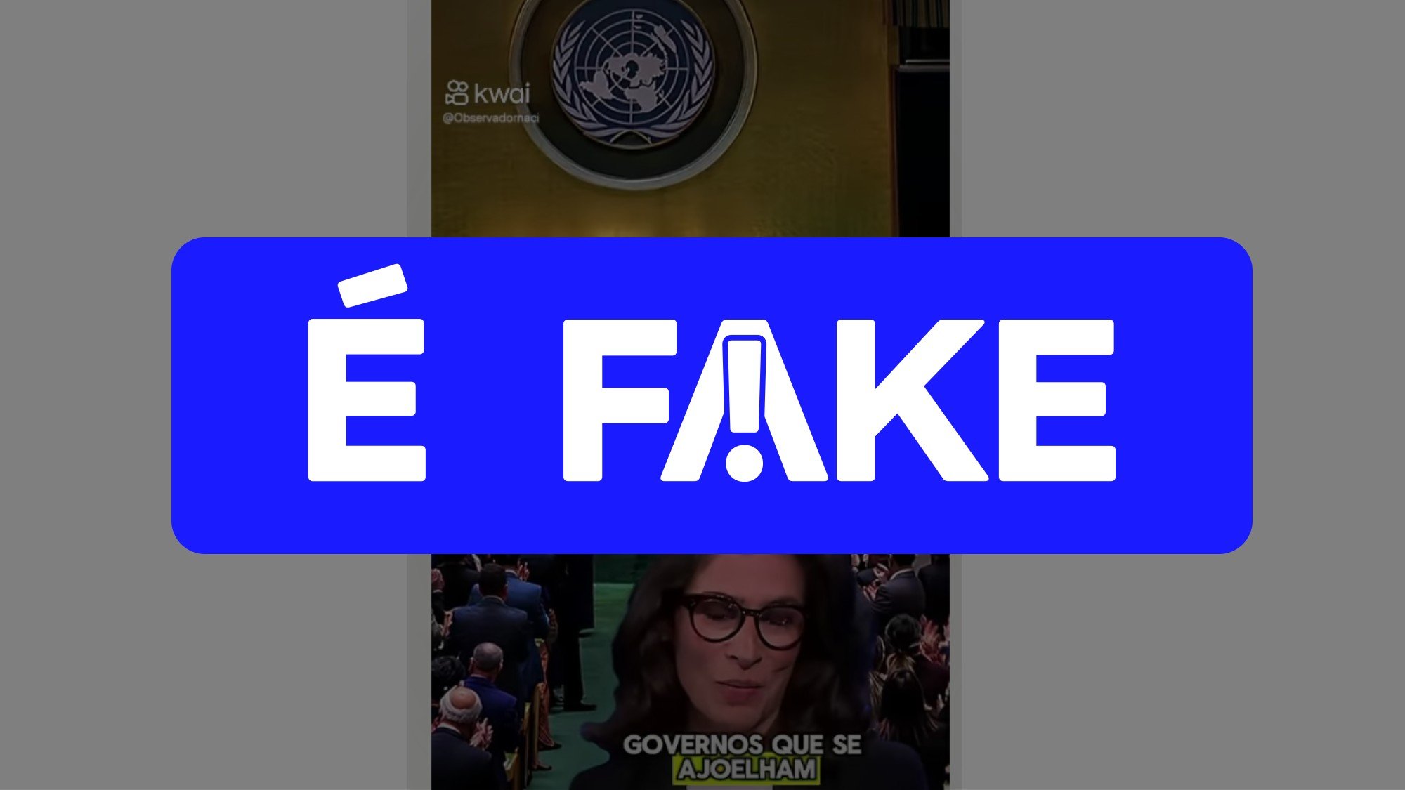 Vídeo de Renata Vasconcellos elogiando Lula na ONU é falso