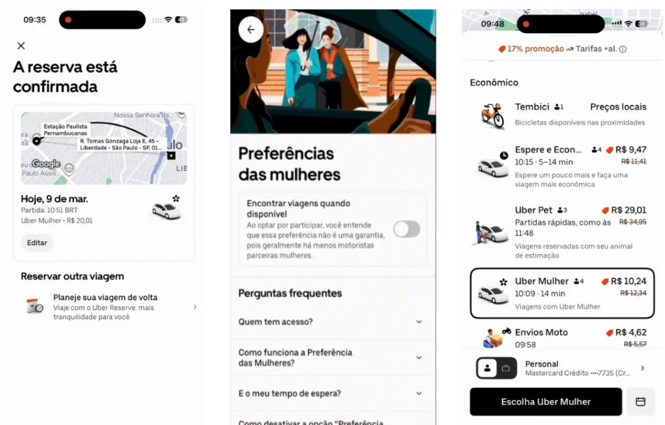 Uber amplia categoria de viagens com motoristas mulheres para todo o Brasil; veja como usar