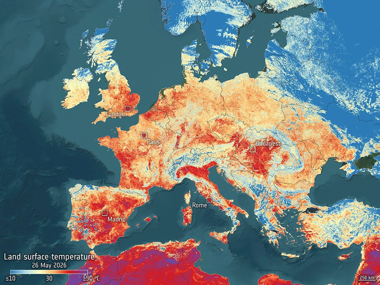 Onda de calor na Europa é a mais severa da história, dizem cientistas