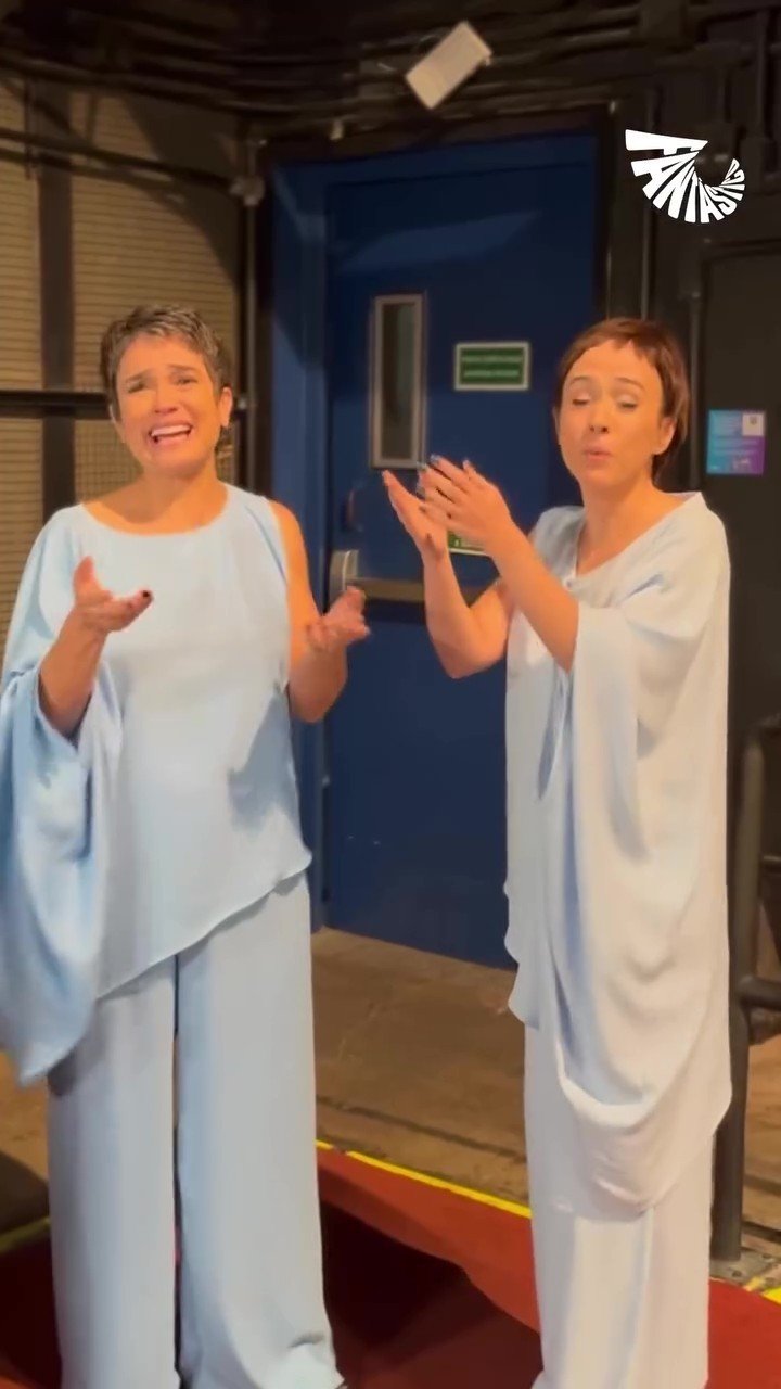 Sandra Annenberg se diverte com imitação de Tata Werneck no Fantástico