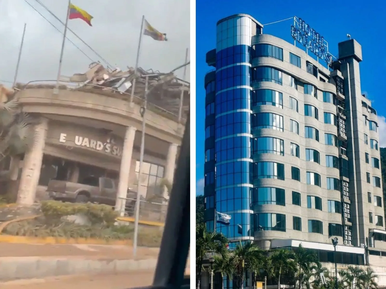 Desabamento de Hotel no Litoral da Venezuela Após Terremotos
