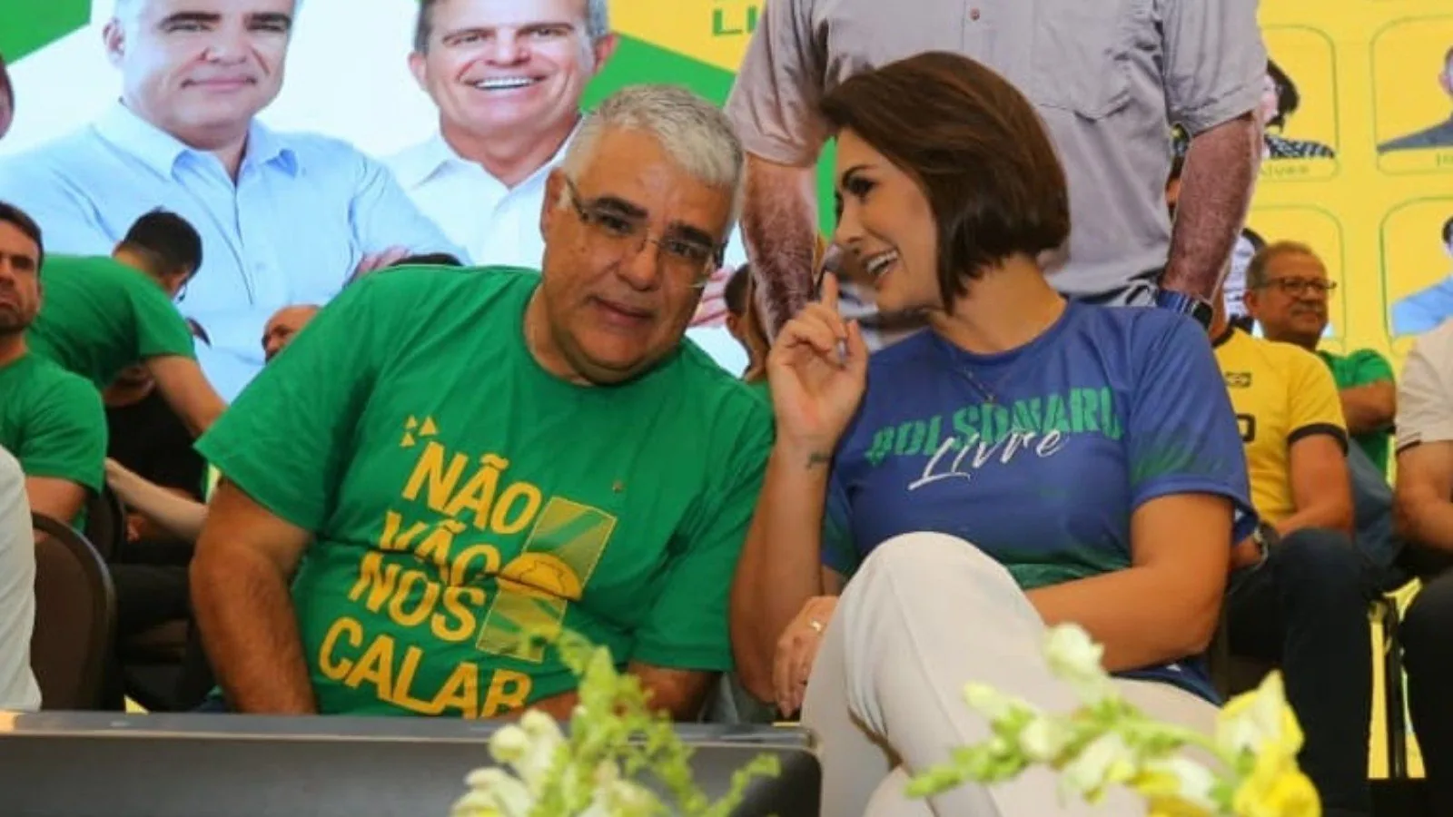 Eduardo Girão agradece apoio de Michelle Bolsonaro em disputa pelo governo do Ceará