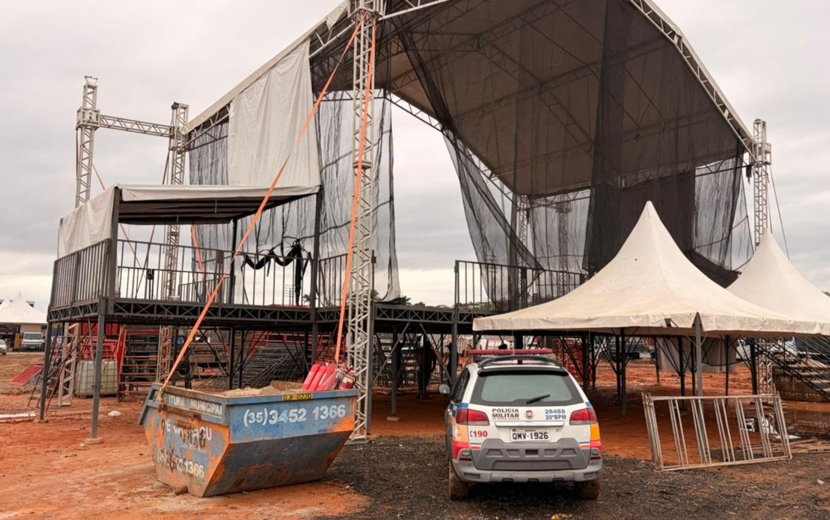 Tragédia em Careaçu: trabalhador morre durante desmontagem de evento de rodeio