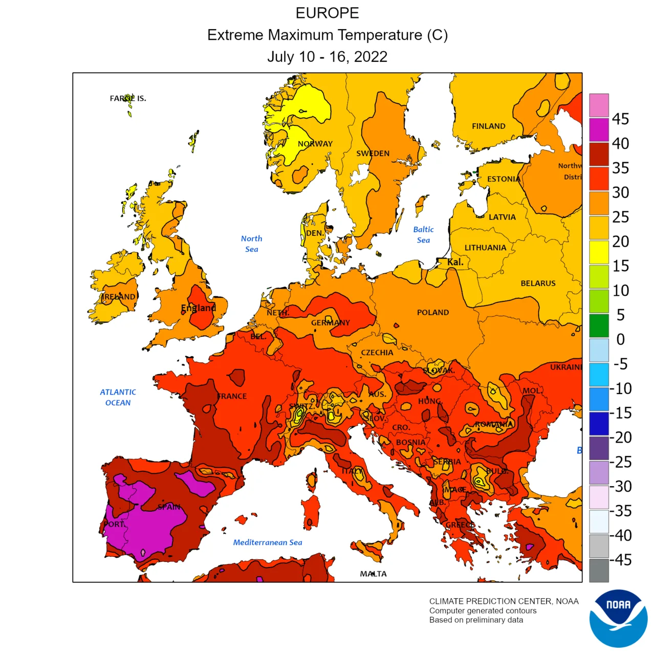 Alemanha, Checó, Polônia e Hungria enfrentam recordes de calor
