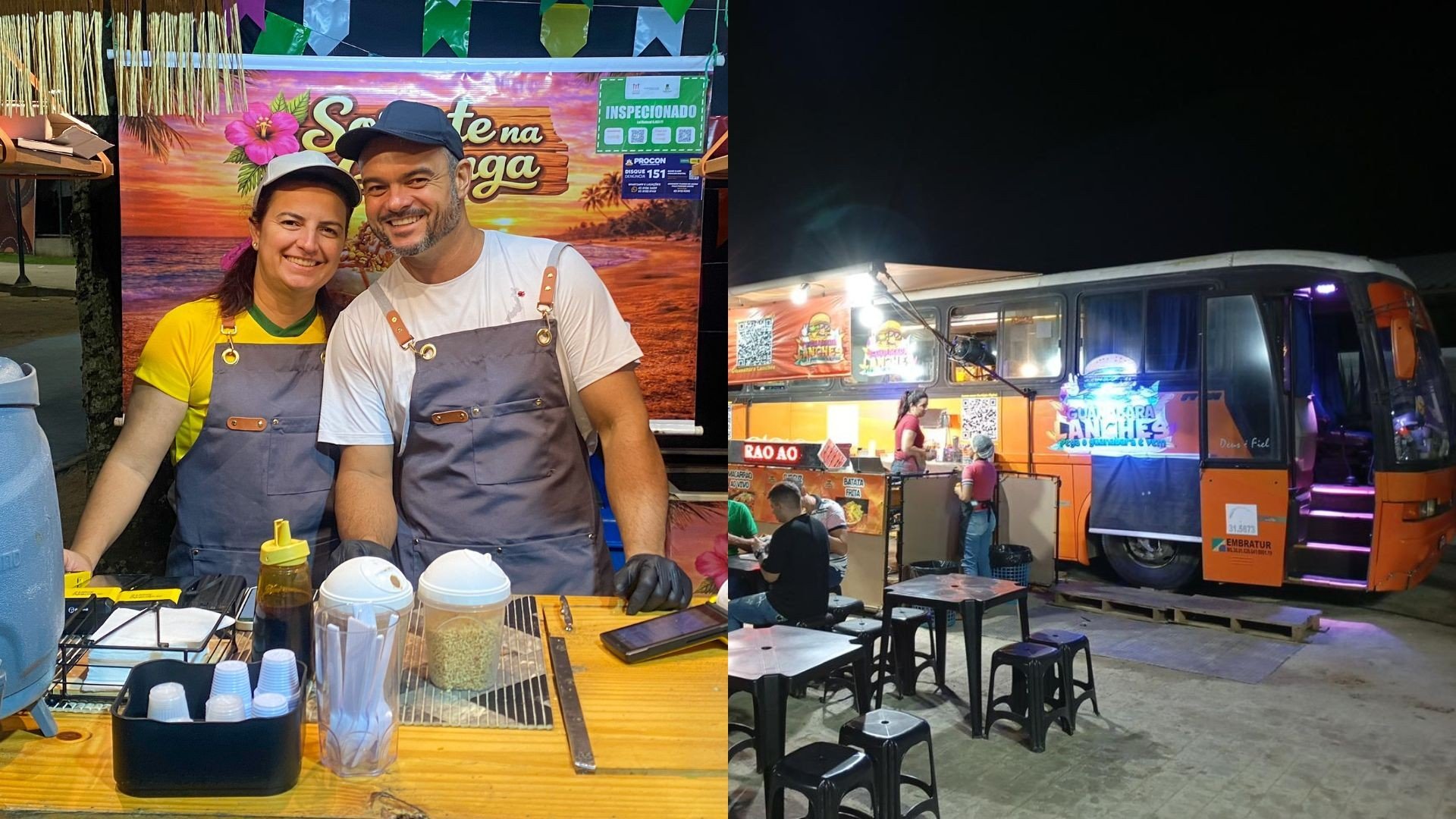 Casal em motorhome explora o Brasil e se destaca no São João de Campina Grande com lanchonete itinerante