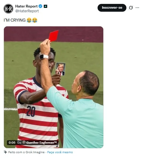 'Cartão Trump': intervenção do presidente dos EUA gera memes sobre Balogun