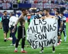 Casa Branca apoia jogadores argentinos após bandeira sobre Malvinas