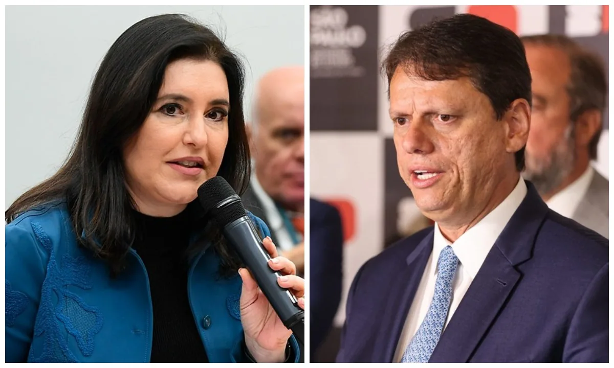 Tebet responde a críticas de Tarcísio sobre pré-candidatura ao Senado