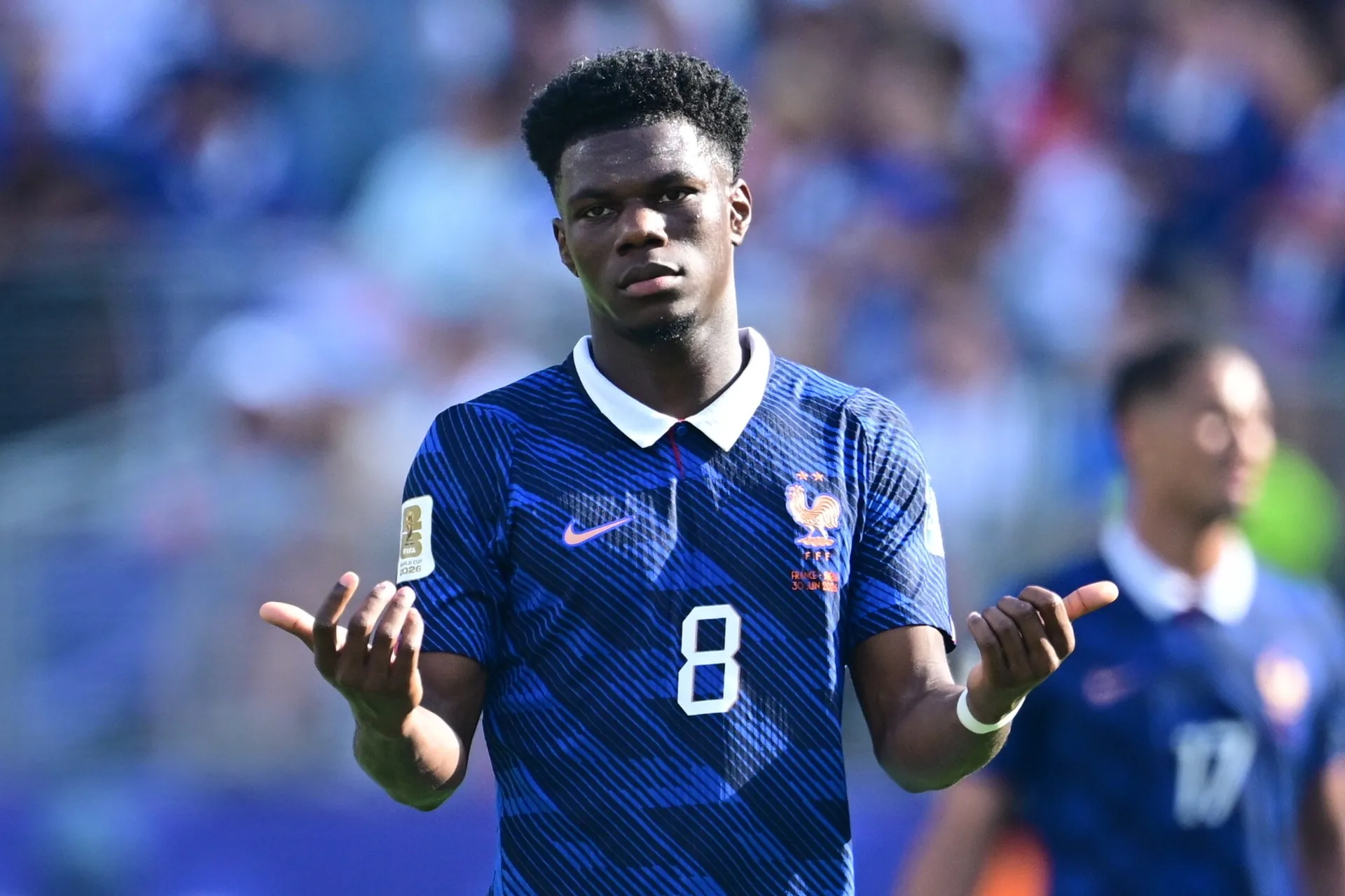 França perde Tchouaméni para as oitavas de final contra o Paraguai