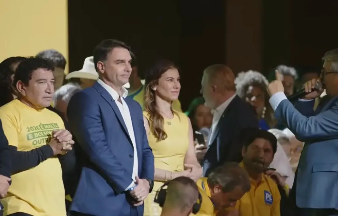 Convenção do PL oficializa Flávio Bolsonaro na disputa pelo Palácio do Planalto