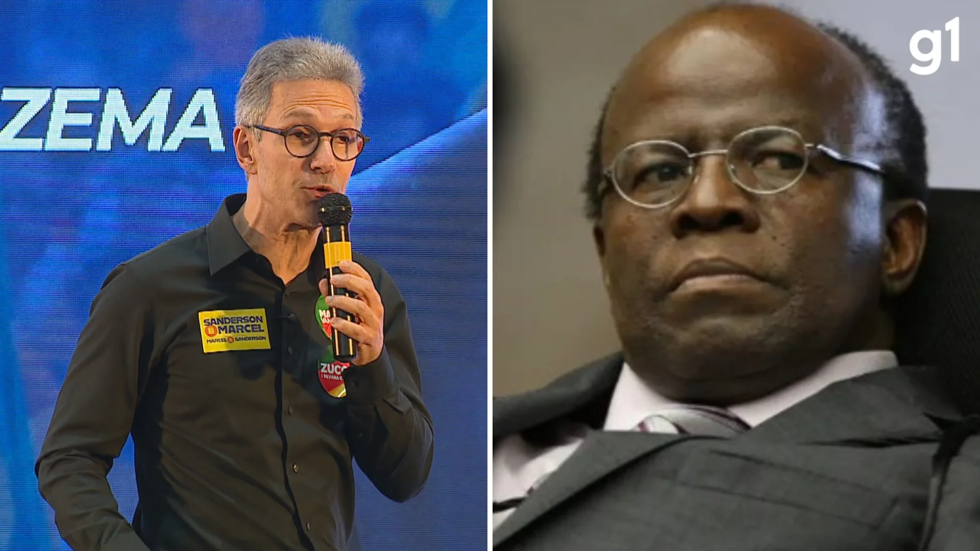 Zema menciona Joaquim Barbosa como possível vice e faz críticas a ministros do Supremo no RS