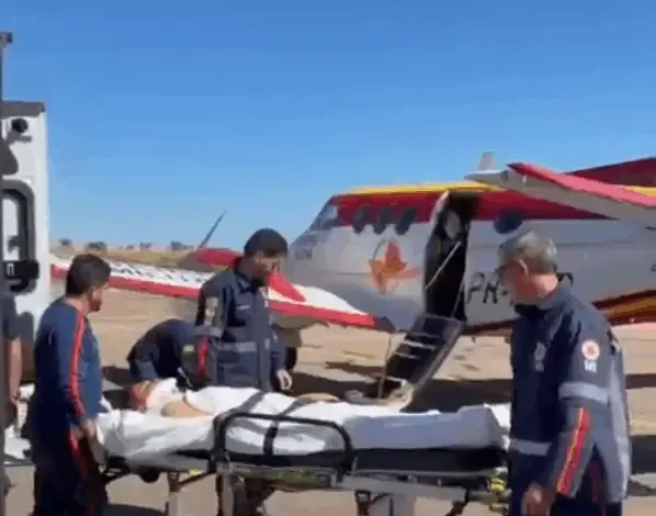 Vereador de Uruaçu é transferido de helicóptero para o Hugol após acidente de carro com a família