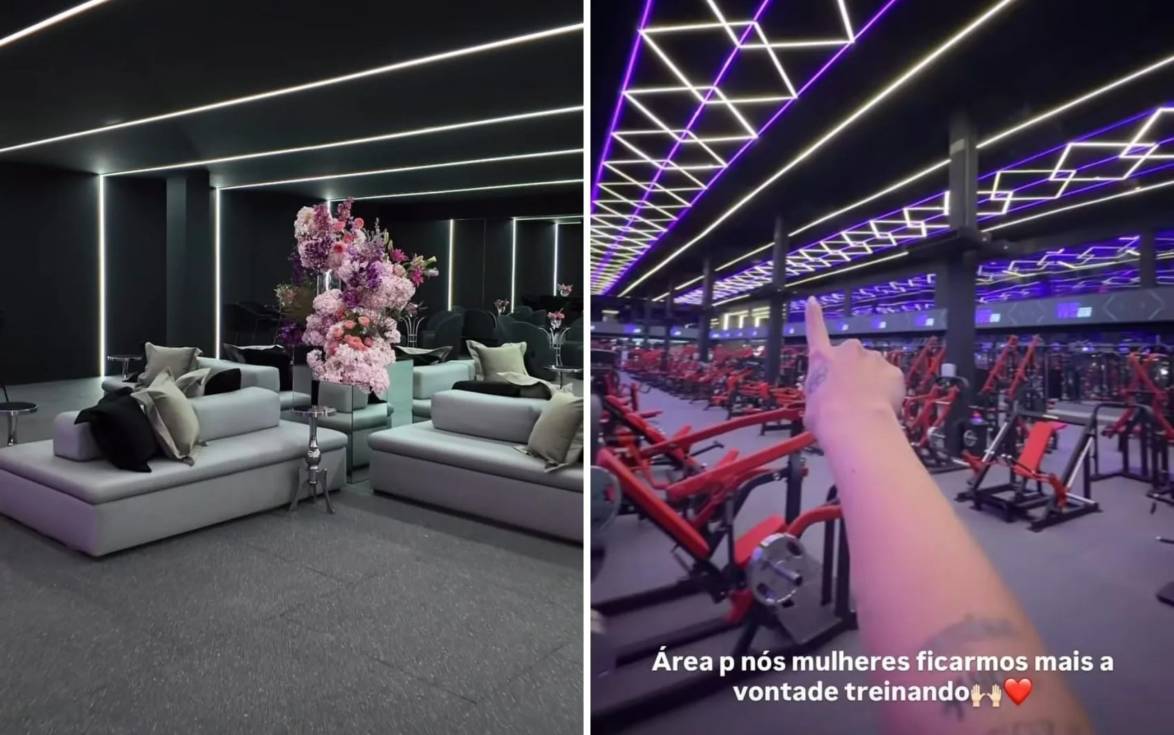 Com quase 300m² exclusivos para mulheres, veja detalhes da inauguração da nova academia de Virginia em Goiânia