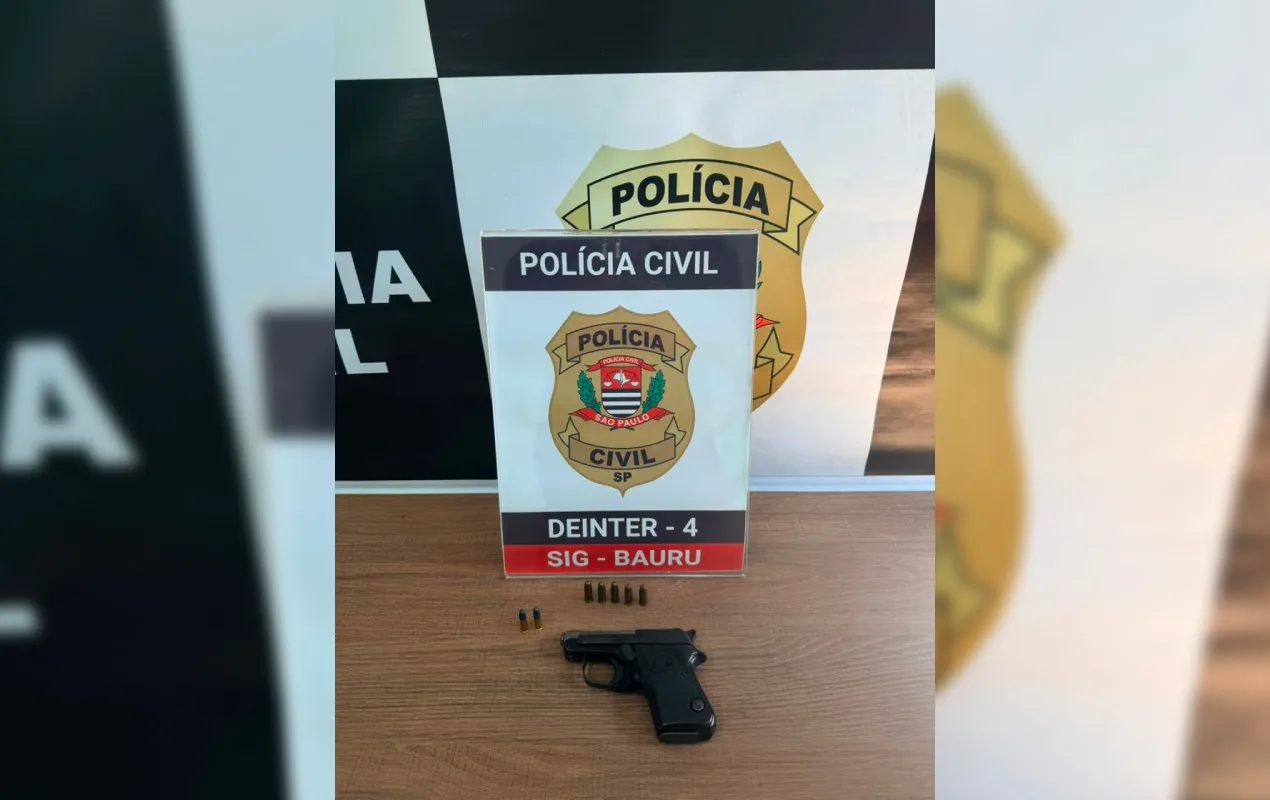 Homem é preso em Bauru com submetralhadora caseira escondida em banco de carro