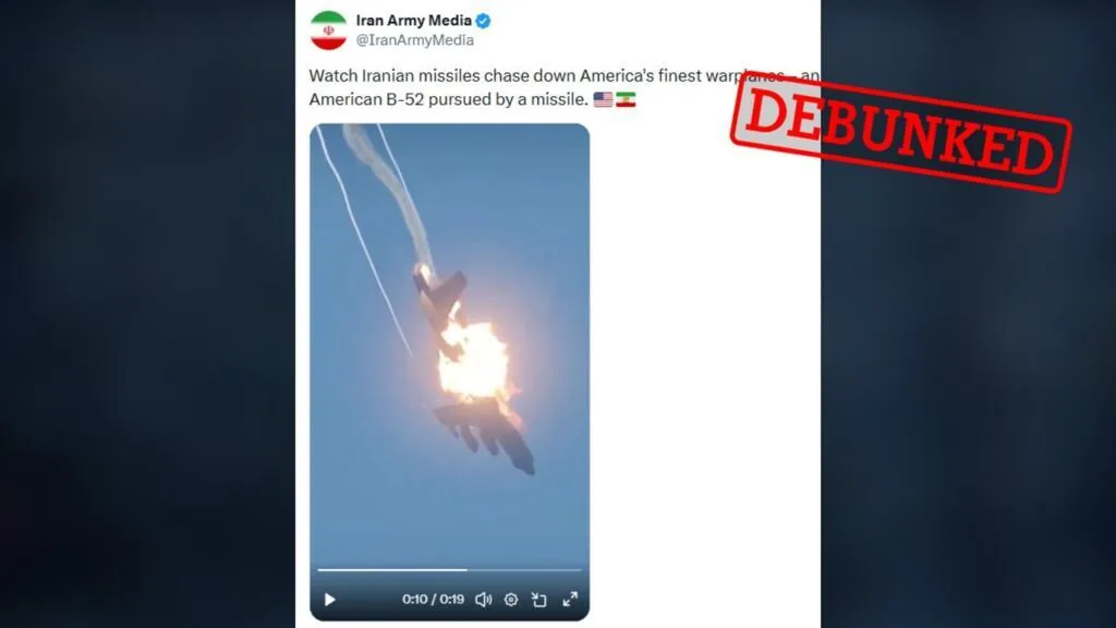 No, this video does not show Iran downing a US B-52 bomber