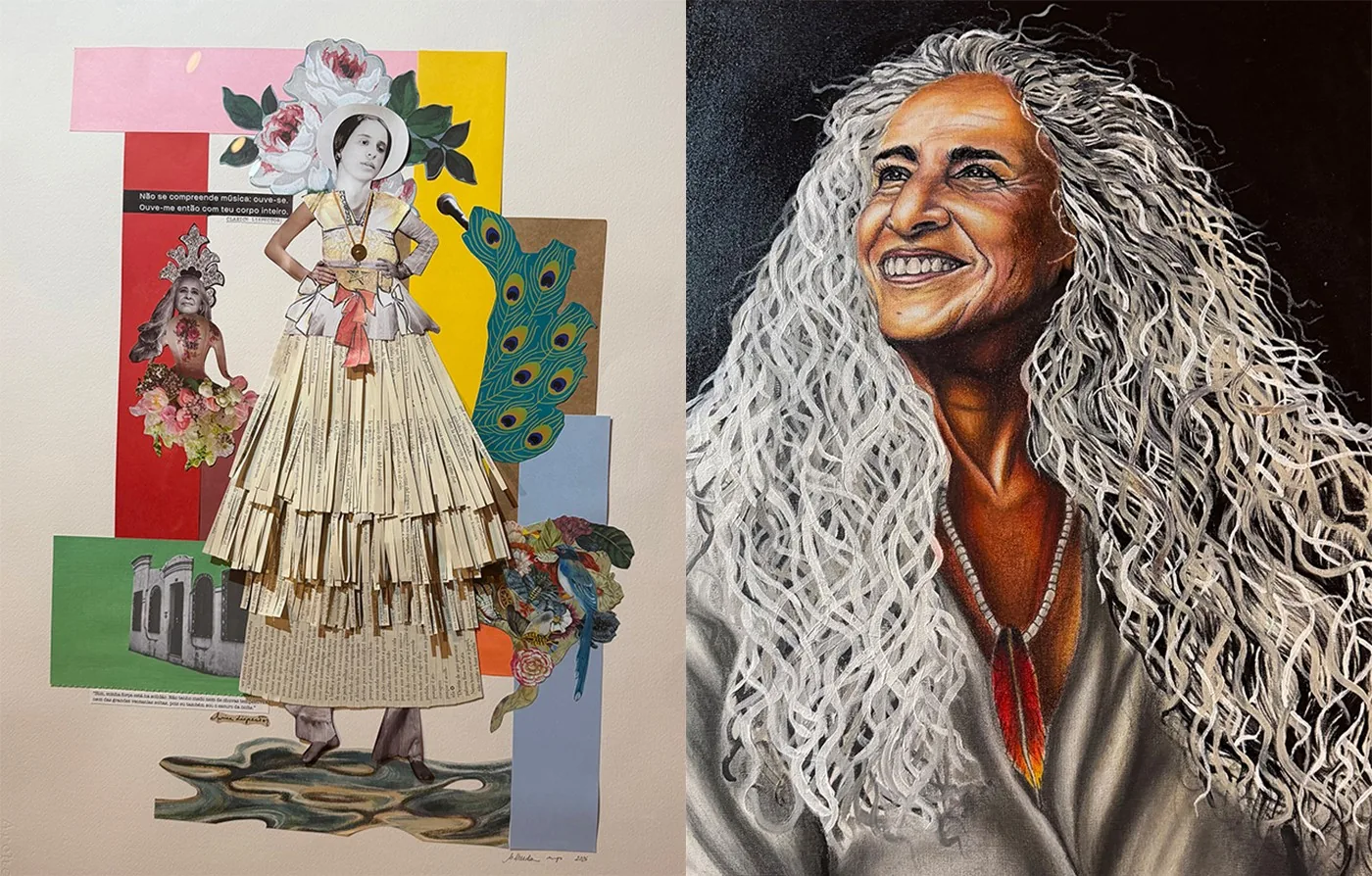 Maria Bethânia é retratada com ares de divindade em exposição na Bahia