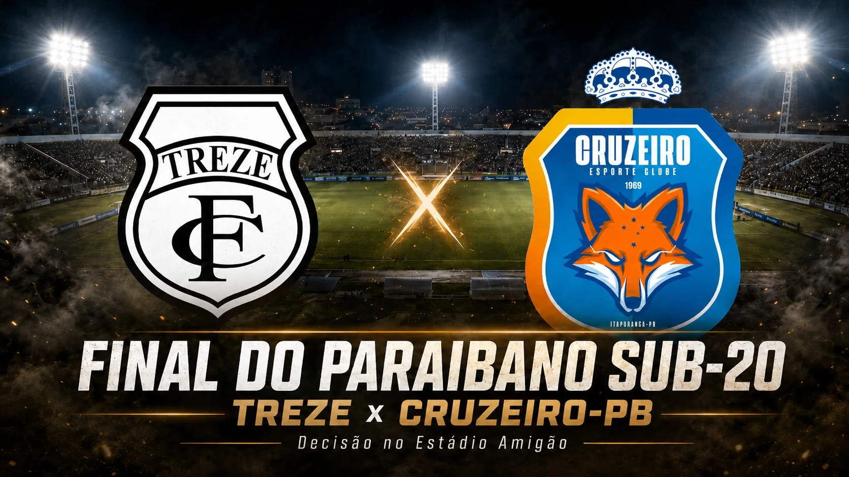Final do Paraibano Sub-20: Treze busca título inédito contra Cruzeiro-PB