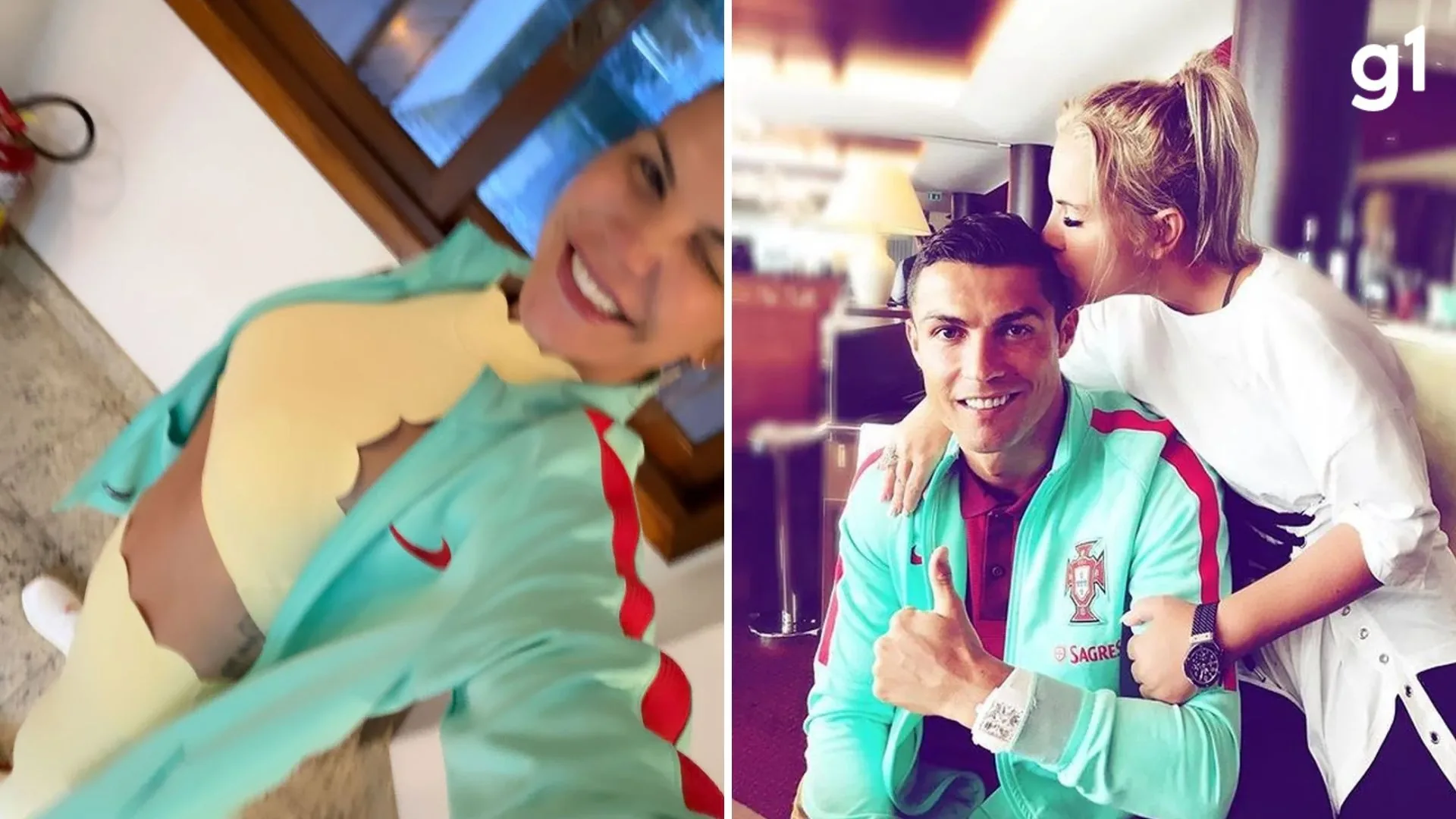 Katia Aveiro celebra Cristiano Ronaldo após vitória de Portugal