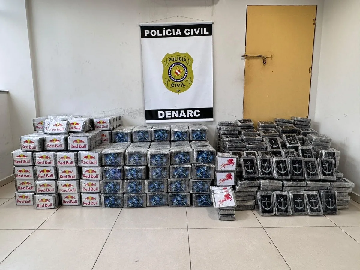 Polícia Civil apreende 1,3 tonelada de cocaína disfarçada de carga de milho no Pará
