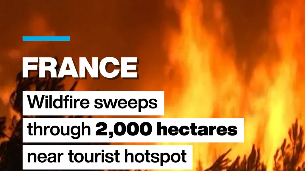 France : Wildfire sweeps through 2,000 hectares near tourist hotspot
