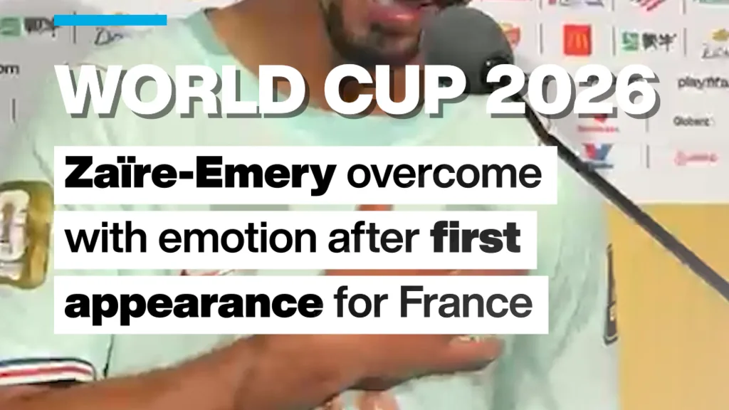 Emoção marca estreia de Zaïre-Emery pela seleção francesa