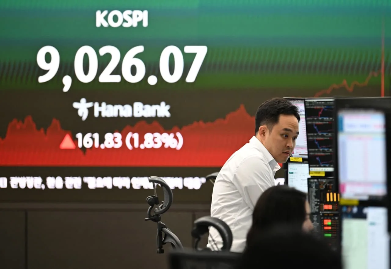Mercado de ações da Coreia do Sul entra em território de baixa