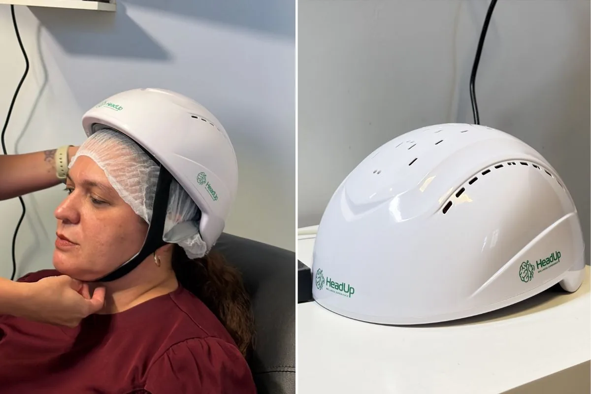 Capacete desenvolvido no litoral de SP auxilia tratamento de depressão, enxaqueca e Alzheimer; entenda