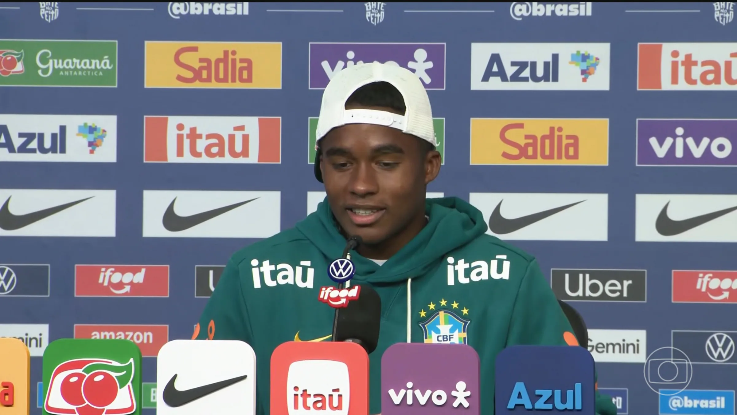 Endrick se mostra confiante antes do jogo contra a Noruega