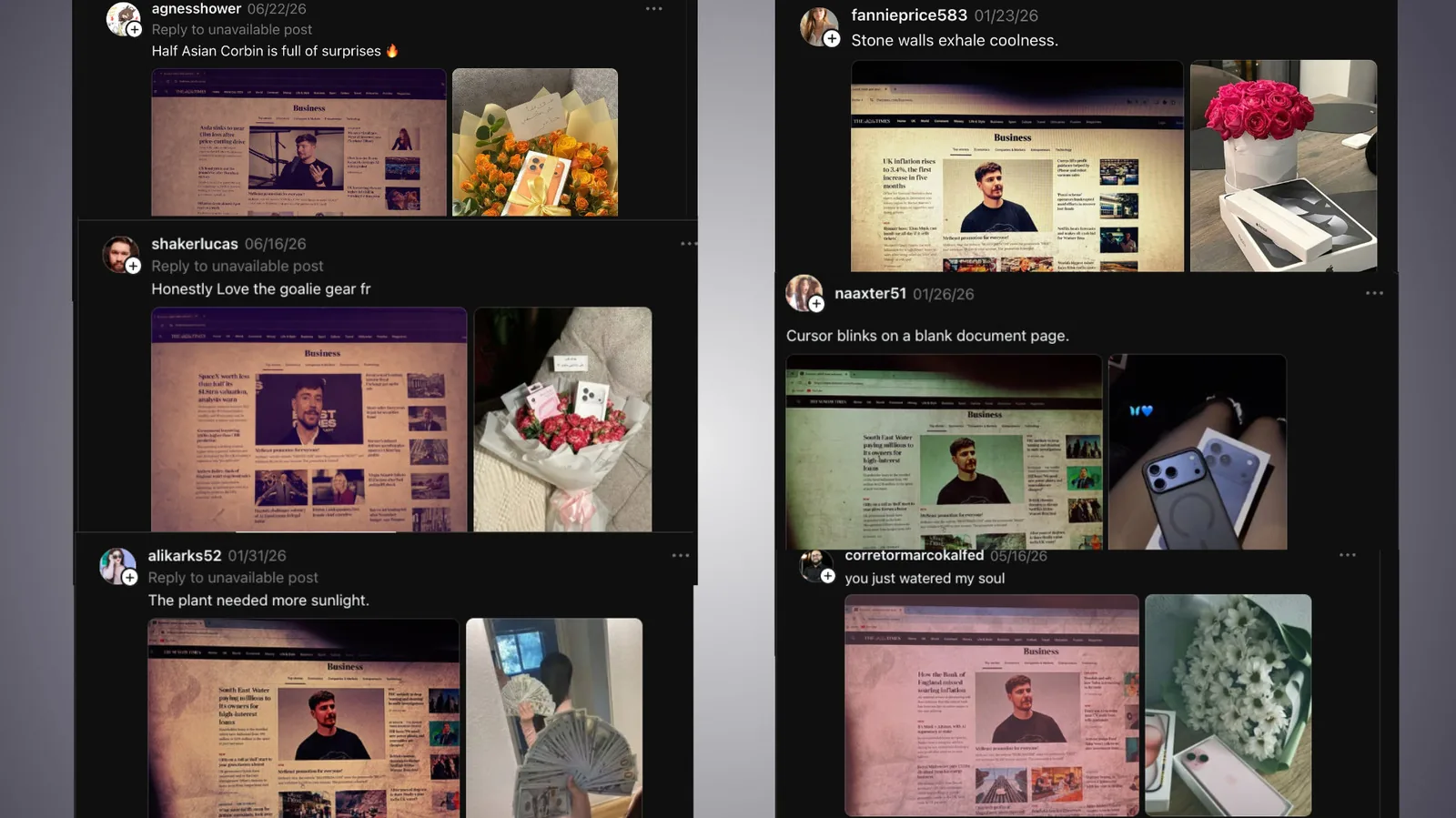 Threads' ubiquitous Mr Beast spam is part of a massive crypto scam network