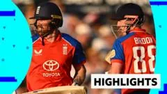 Inglaterra vence a Índia com destaque para Harry Brook e garante série