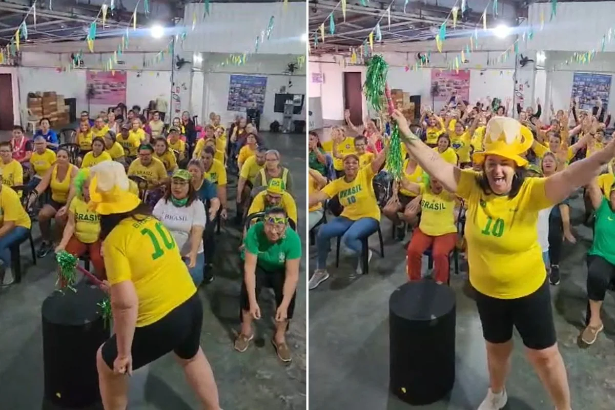 Idosas se unem em dança e remada viking para apoiar Brasil na Copa do Mundo