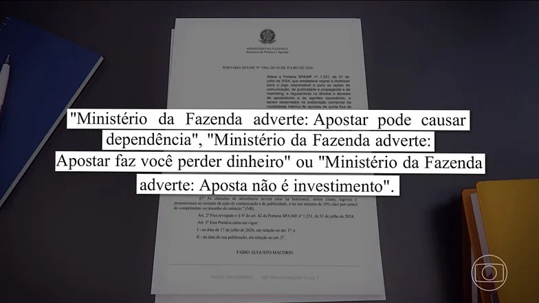 Governo estabelece novas regras e advertências obrigatórias para a publicidade de bets