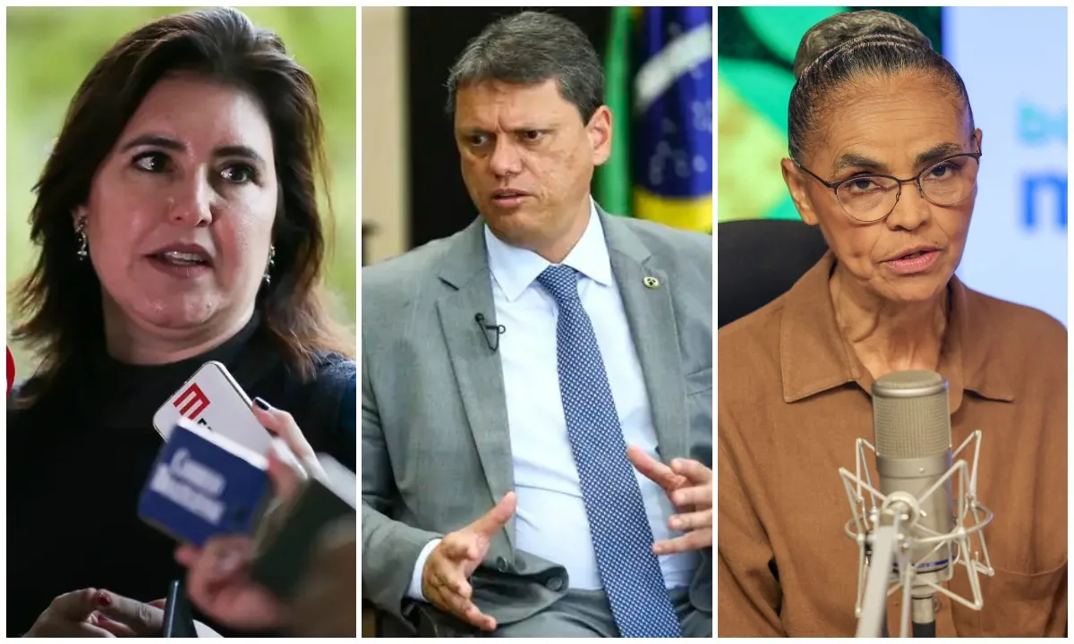 Tarcísio critica pré-candidaturas de Tebet e Marina ao Senado por SP