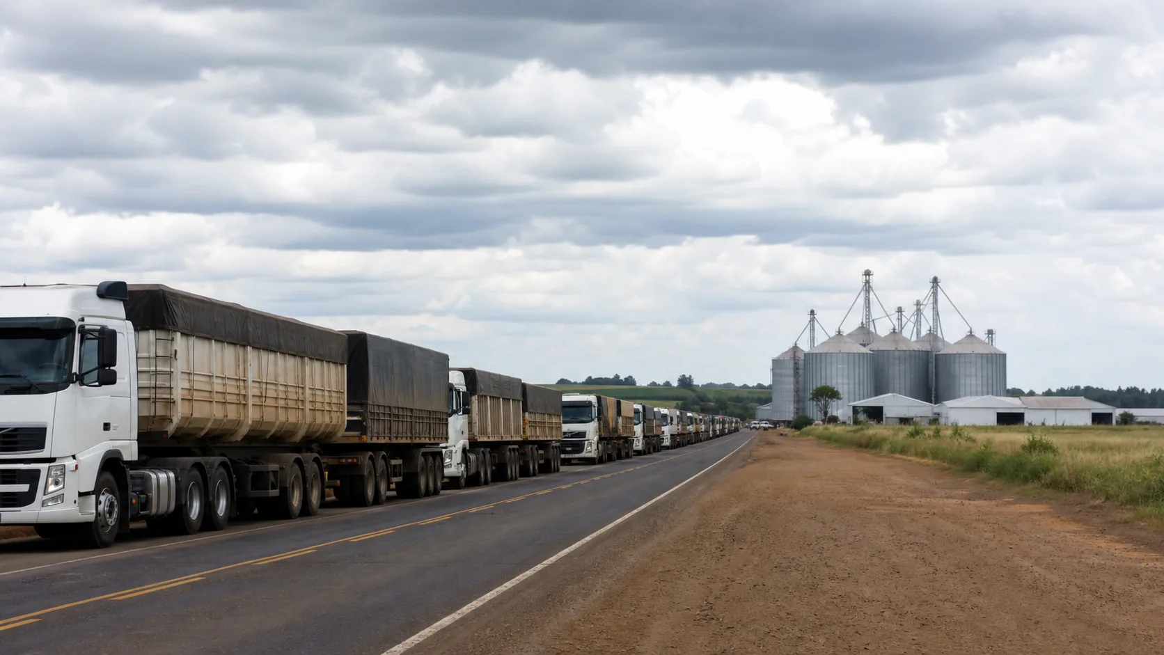 Fretes agrícolas encerram junho com alta em relação a 2025