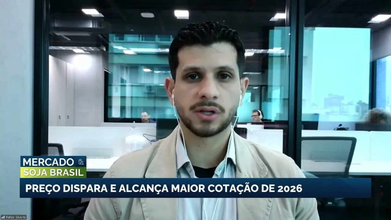 Preço da soja no Brasil atinge maior patamar desde 2026 com demanda chinesa