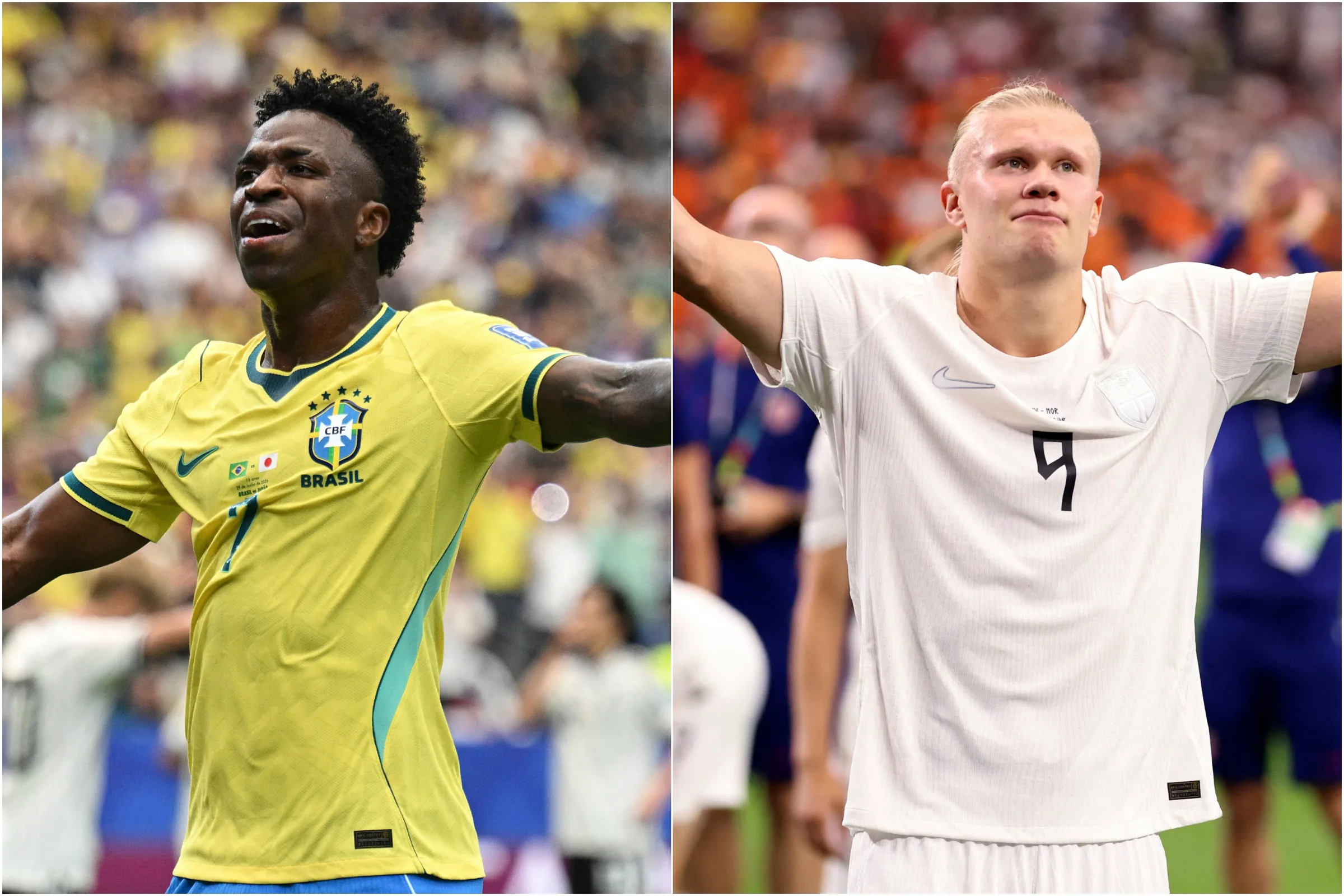 Vini Jr. e Haaland: quem é o jogador mais valioso no Brasil x Noruega?