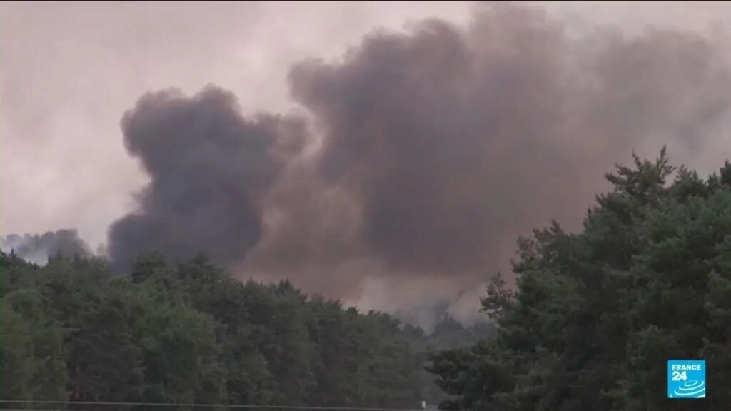 Quase 1.000 hectares queimados em incêndio próximo a Paris
