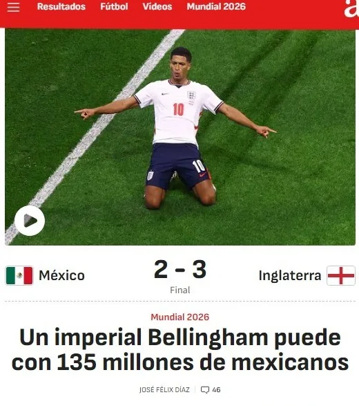Bellingham brilha e elimina o México na Copa do Mundo 2026