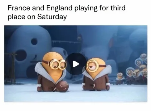 Inglaterra e França geram memes nas redes sociais durante disputa pelo terceiro lugar da Copa