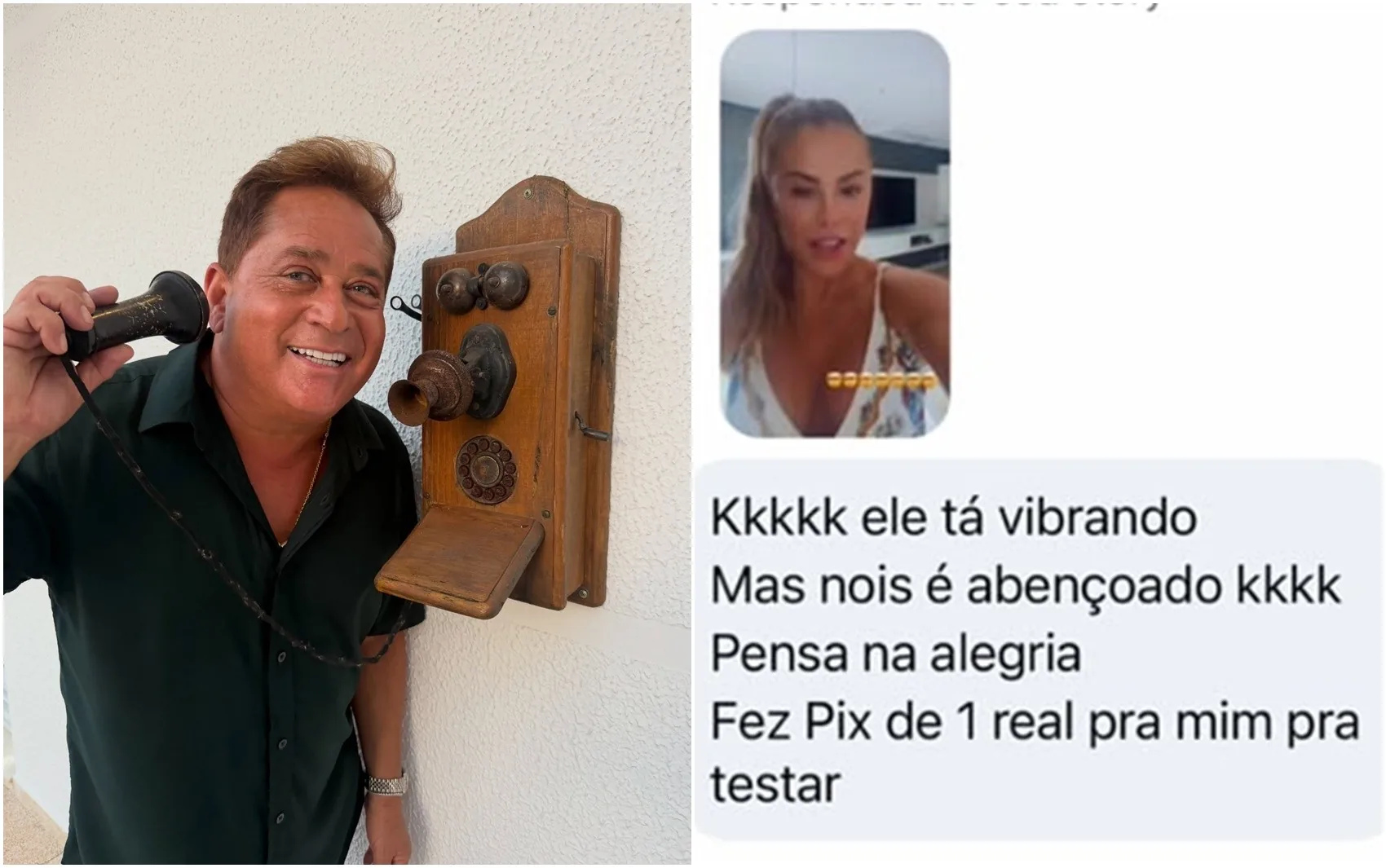 Leonardo envia R$ 1 para seguidor após aprender a usar o Pix