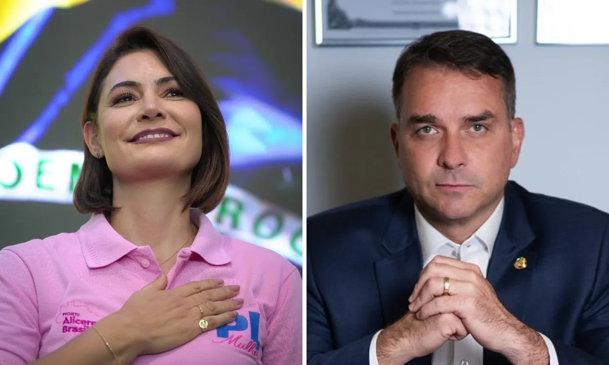 Pesquisa aponta apoio a Michelle Bolsonaro após desentendimento com Flávio