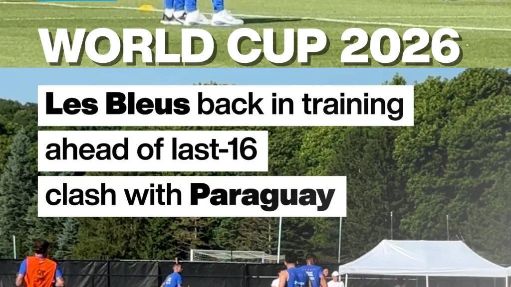 Copa do Mundo: 'Les Bleus' retornam aos treinos antes do confronto com o Paraguai
