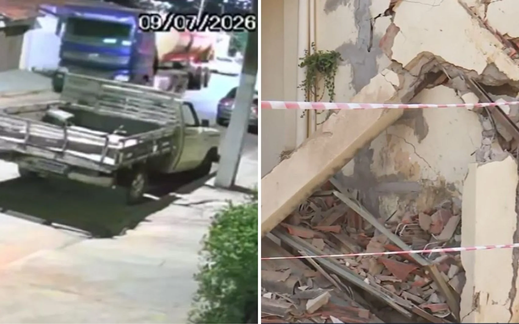Caminhão de Amado Batista desgovernado atinge casas em Goiânia