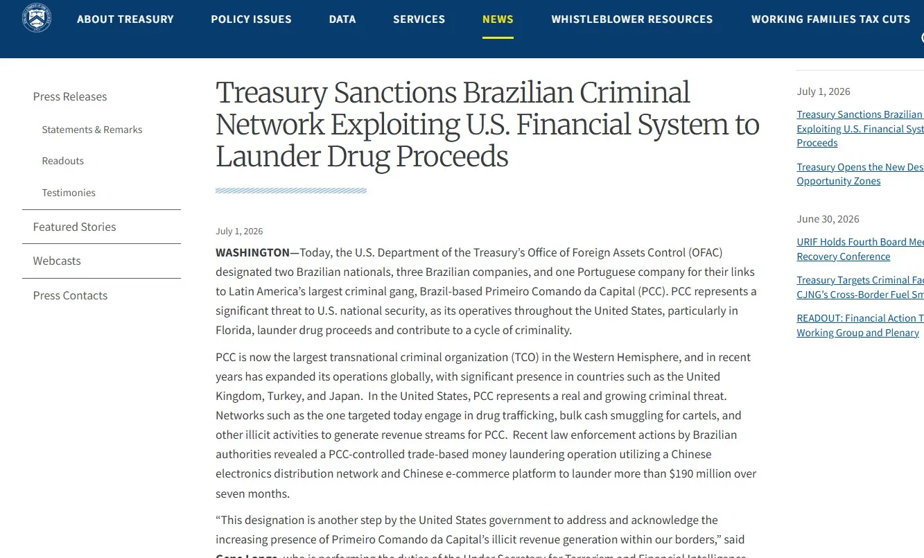 Governo teme impacto de sanções dos EUA a brasileiros e alerta para riscos a bancos