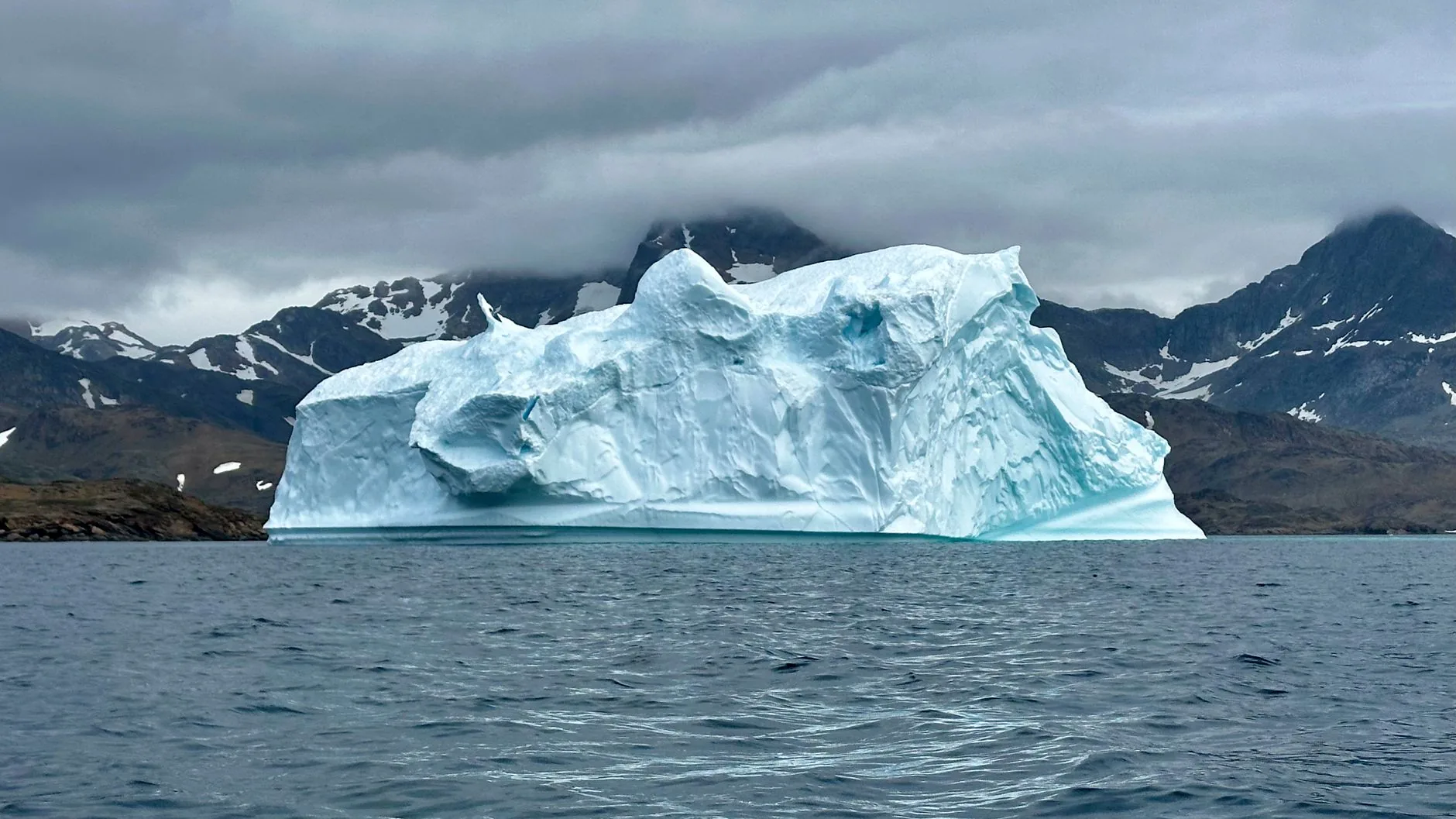 Ice island breaks off Petermann Glacier in Greenland