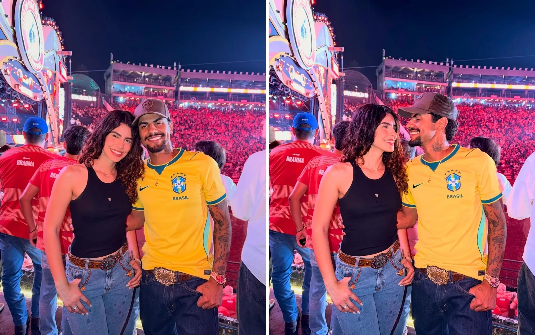 Jeninho se declara à influenciadora Maria Rita em festa de Barretos