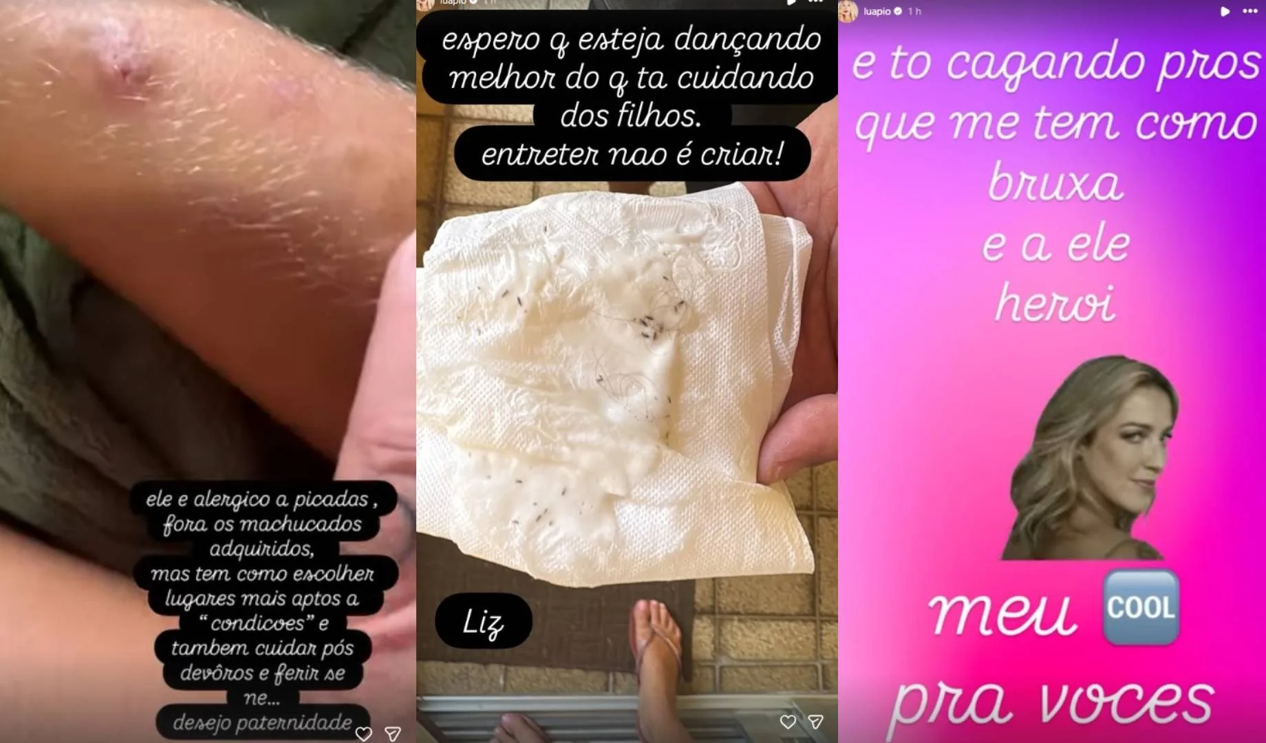 Luana Piovani critica Pedro Scooby após encontrar piolhos em filha