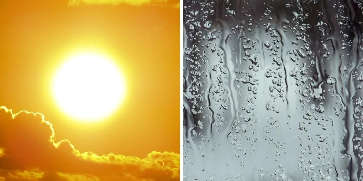 Contraste entre chuva e calor marca a semana